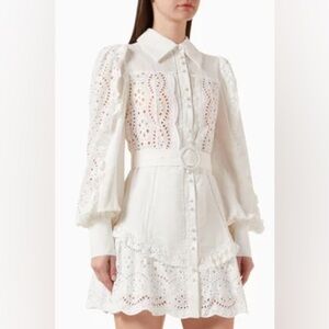 Saint Armont Lulu Broderie shirt mini dresss Size smalll.NWT